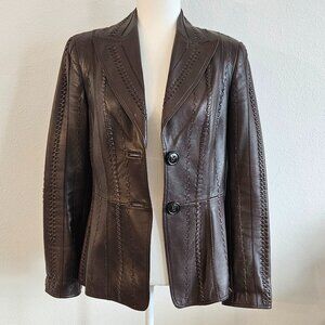 Escada Vintage Lambskin Jacket - 38 or US 8 - Brown